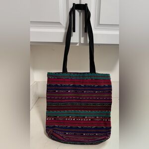 NWOT. Unisex  boho  multicolor tote bag.